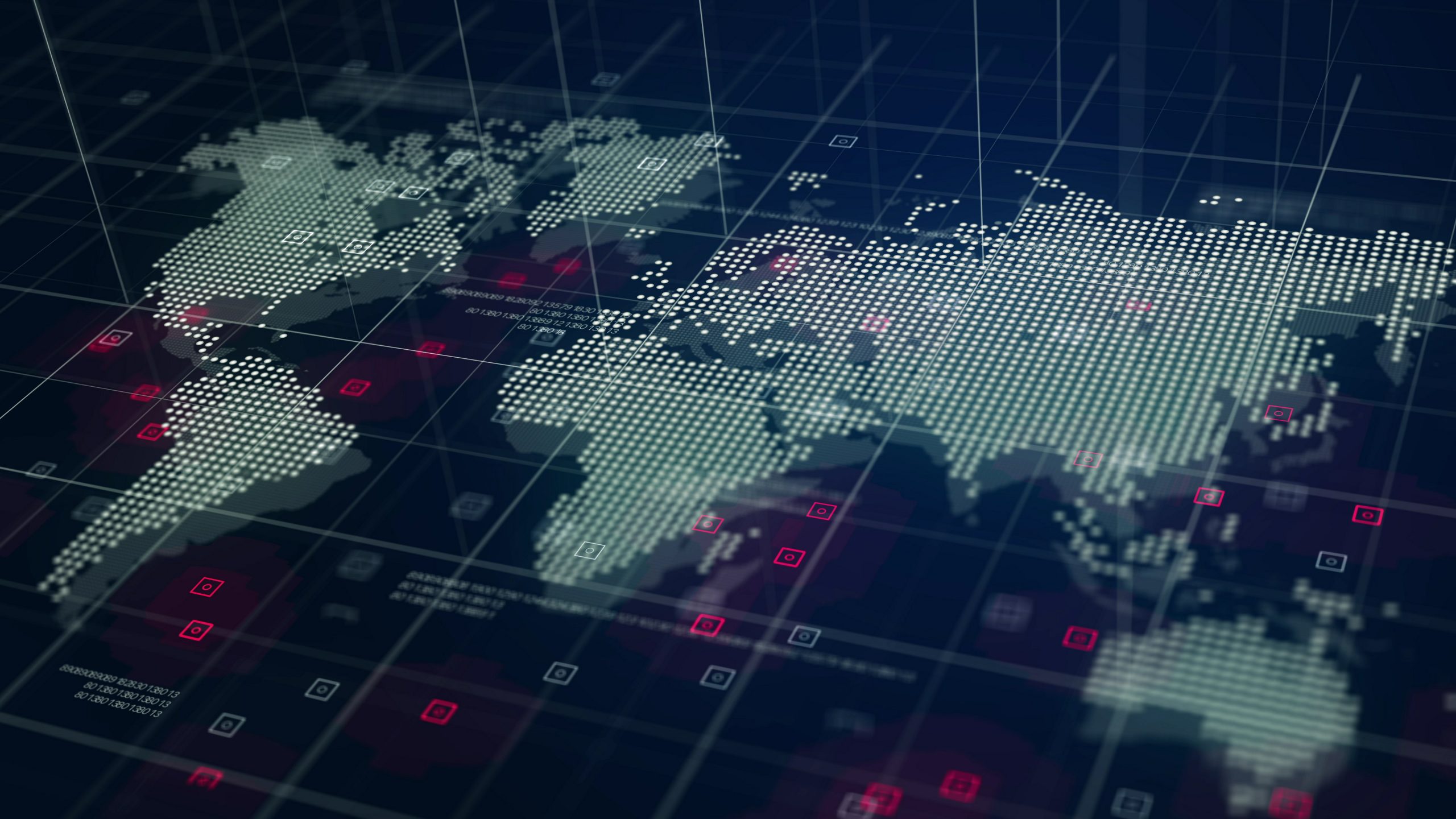 imagen de mapa mundi mostrando el data mesh